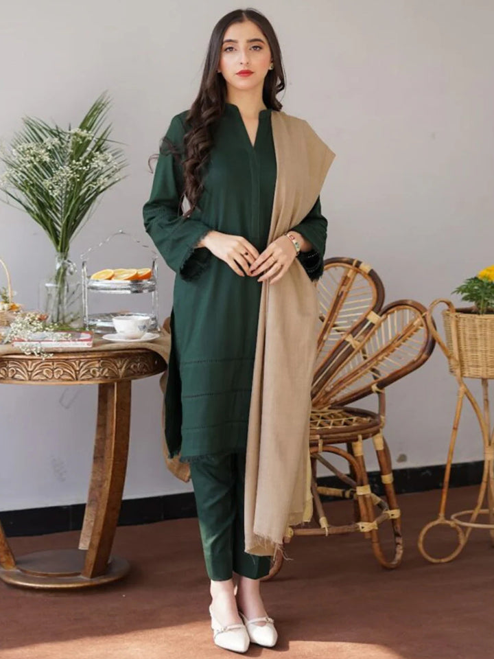 Aisling Dhanak Embroidered 3 Piece | AL101