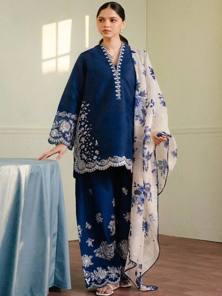 Zara Dhanak Embroidered 3 Piece | ZR101