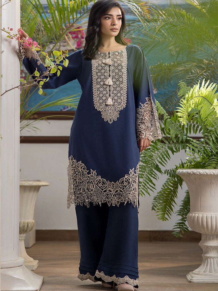 Motifs Dhanak Embroidered 2 Piece | MS100