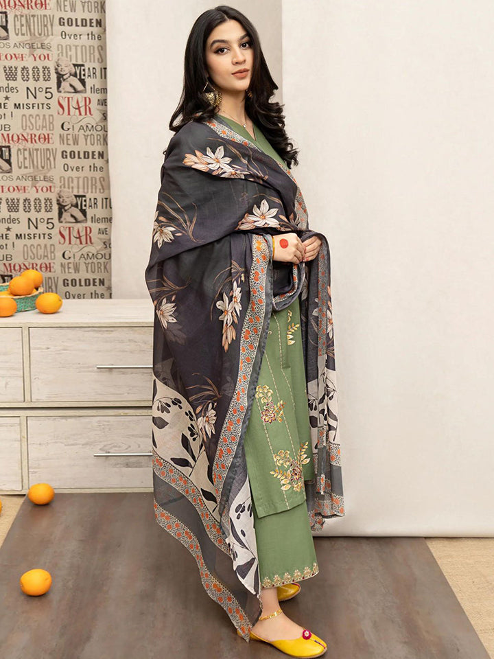 Urge Dhanak Embroidered 3 Piece | UG100