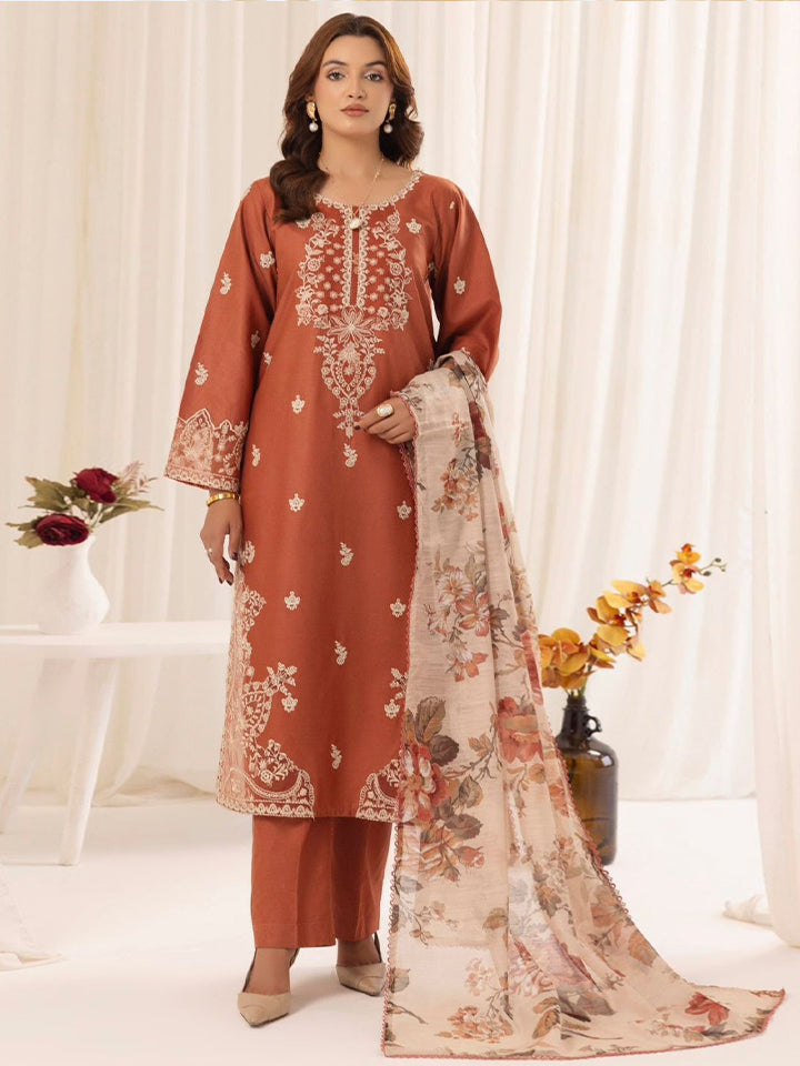 Mohagni Dhanak Embroidered 3 Piece | MG101