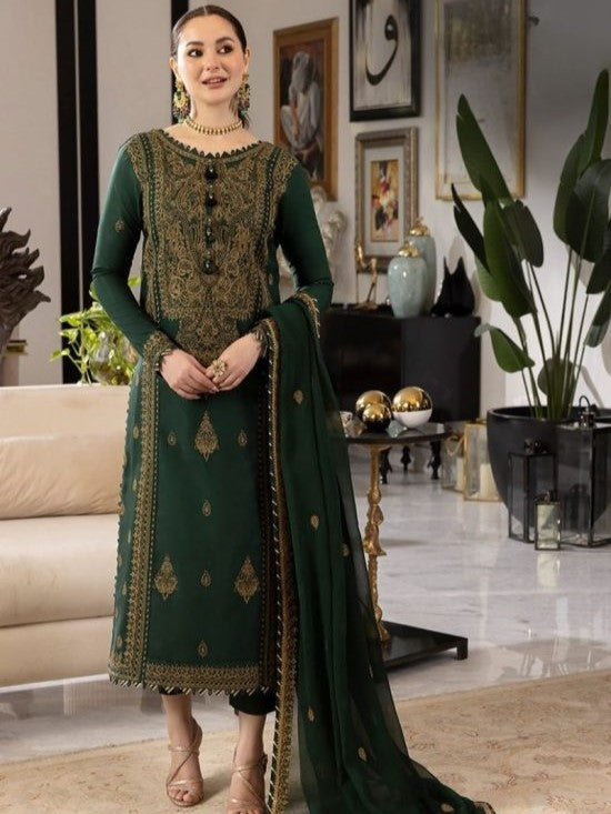 Premium Dhanak Embroidered 3 Piece | PN101