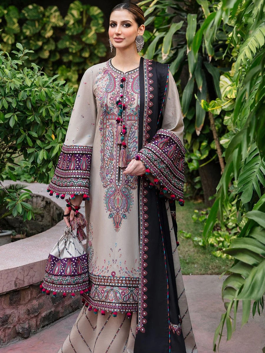 Premium Dhanak Embroidered 3 Piece | PN100