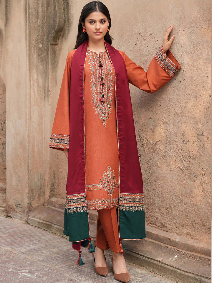 Jazmin Dhanak Embroidered 3 Piece | JZ102