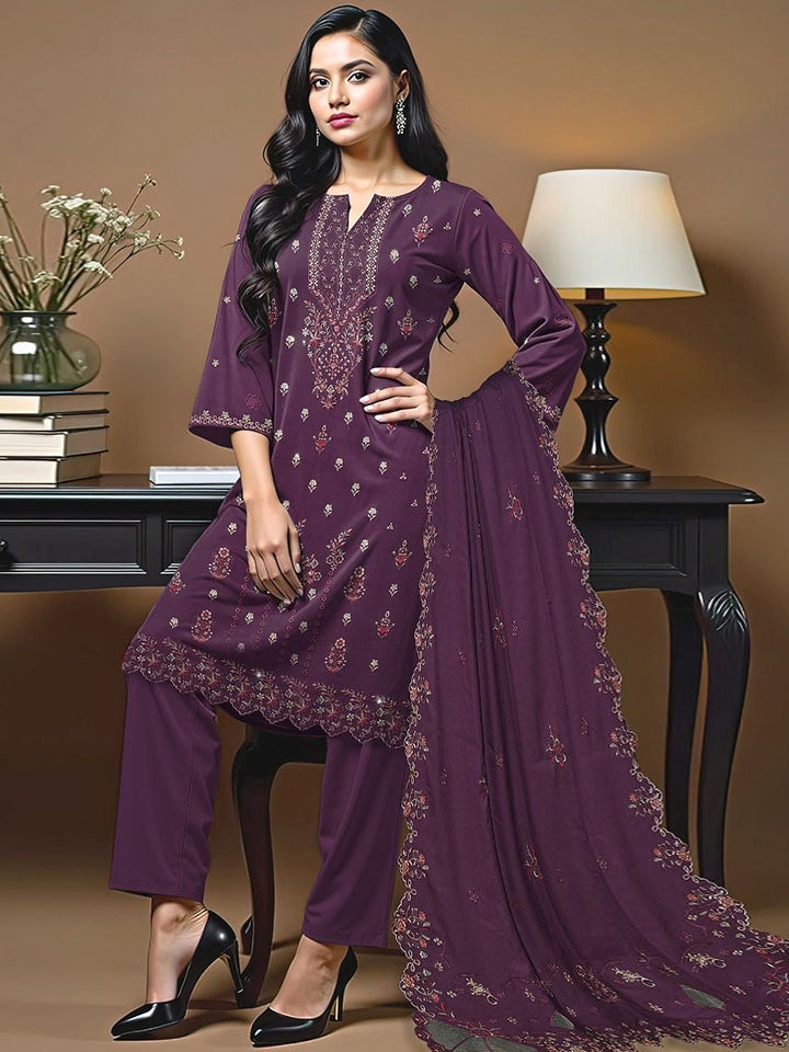 Bareeze Dhanak Embroidered 3 Piece | BZ101