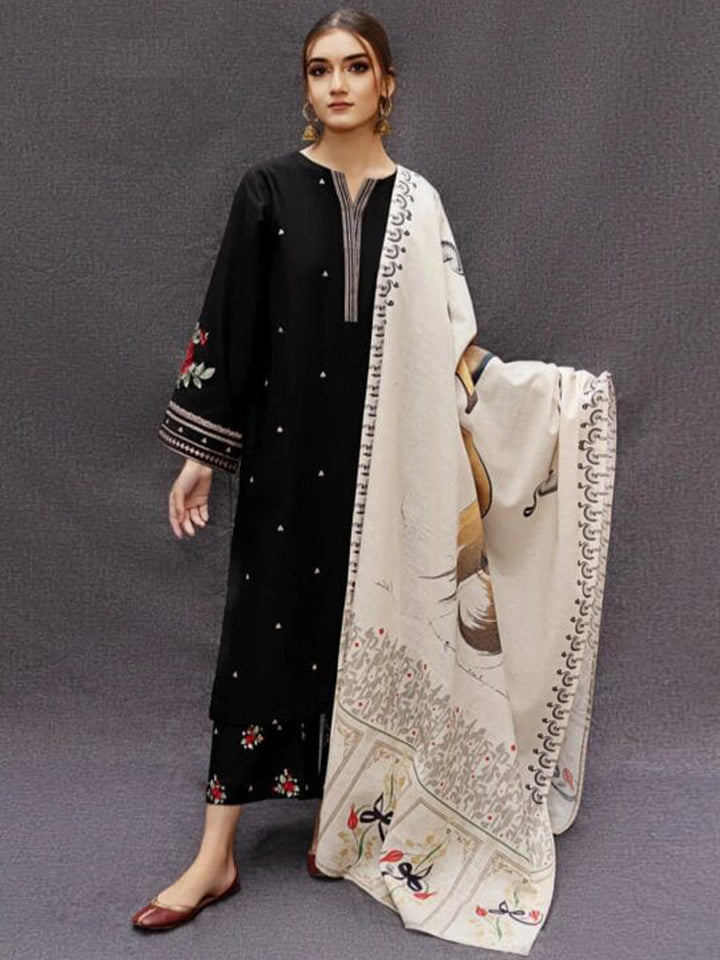 Aisling Dhanak Embroidered 3 Piece | AL103