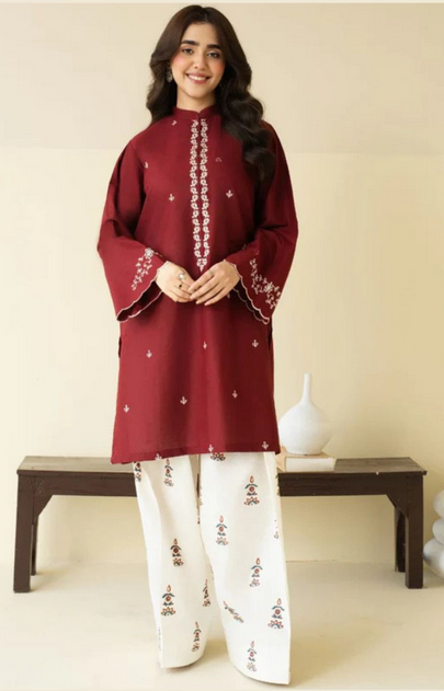 Pezwan Dhanak Embroidered 2 Piece | PZ100