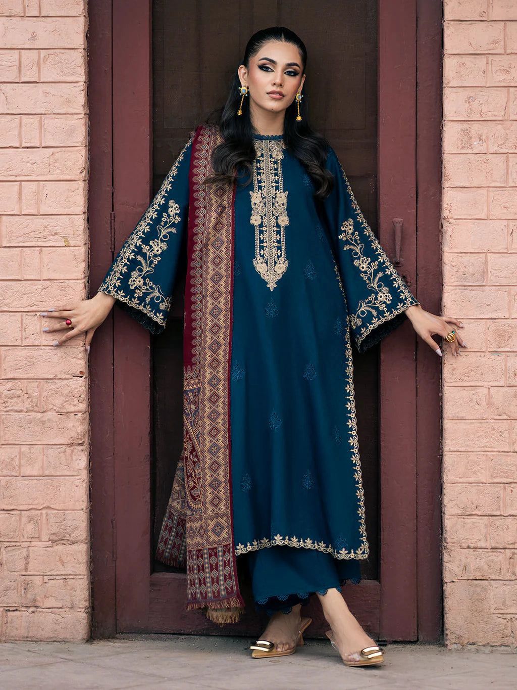 Jazmin Dhanak Embroidered 3 Piece | JZ108