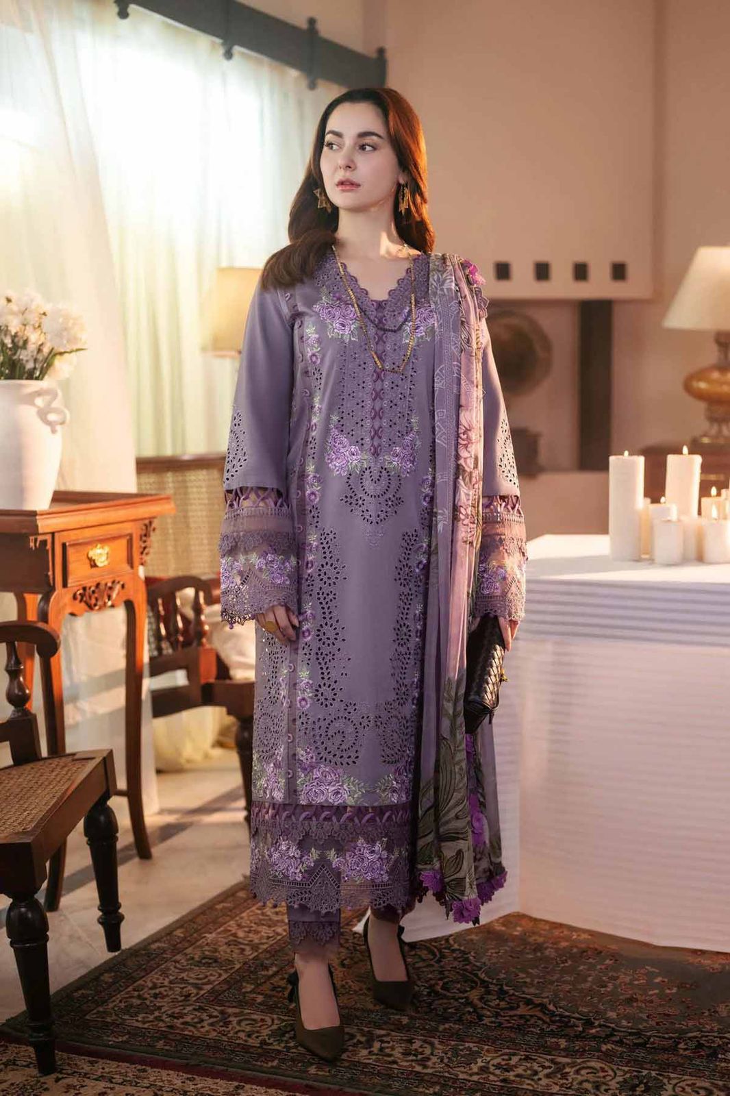 Urge Dhanak Embroidered 3 Piece | UG107