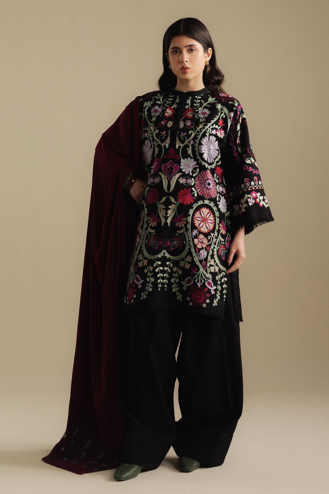 Zara Dhanak Embroidered 3 Piece | ZR109