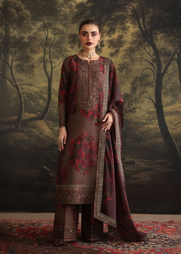 Laam Silk Embroidered 3 Piece | LM102