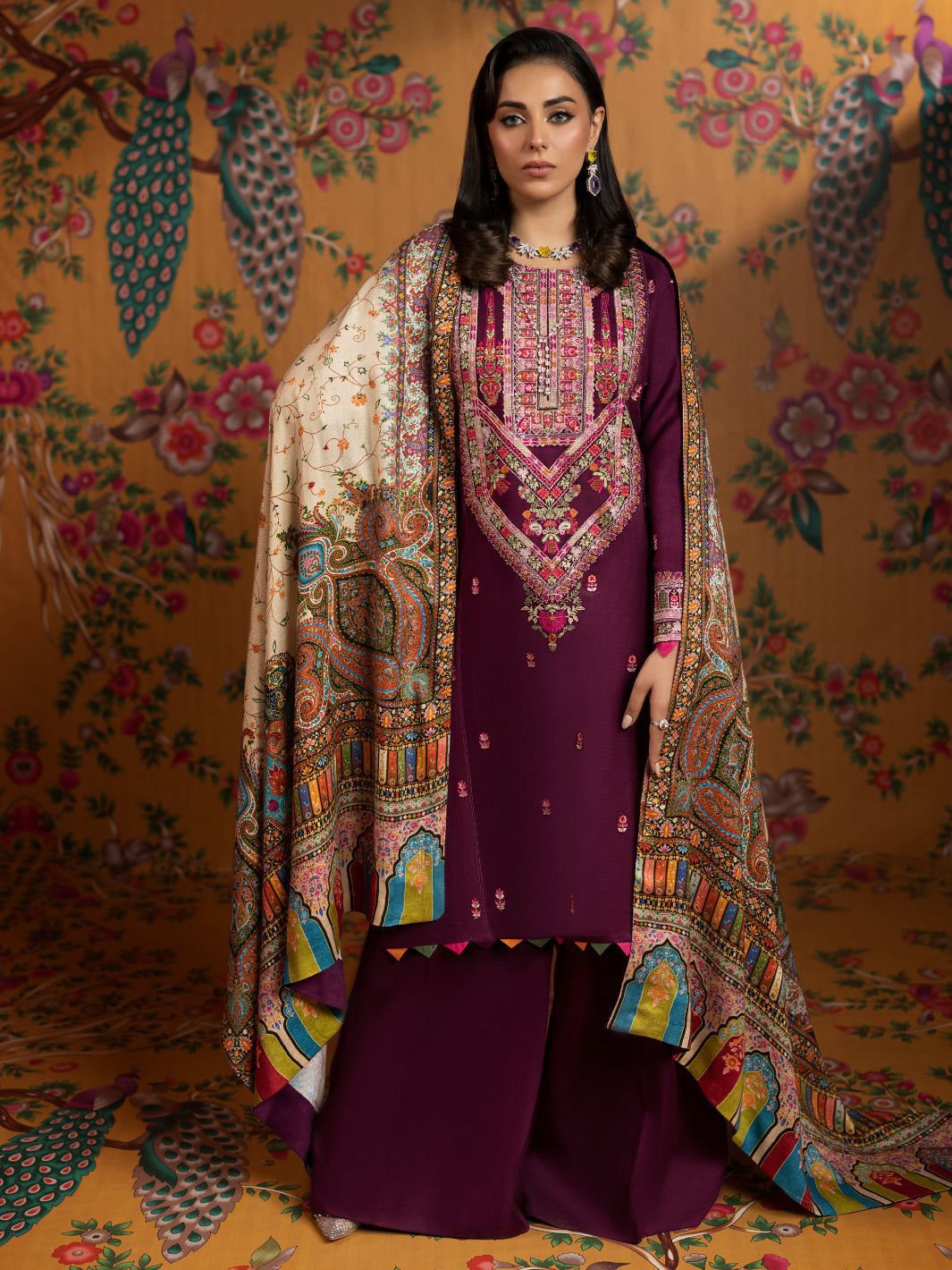 Zara Dhanak Embroidered 3 Piece | ZR108