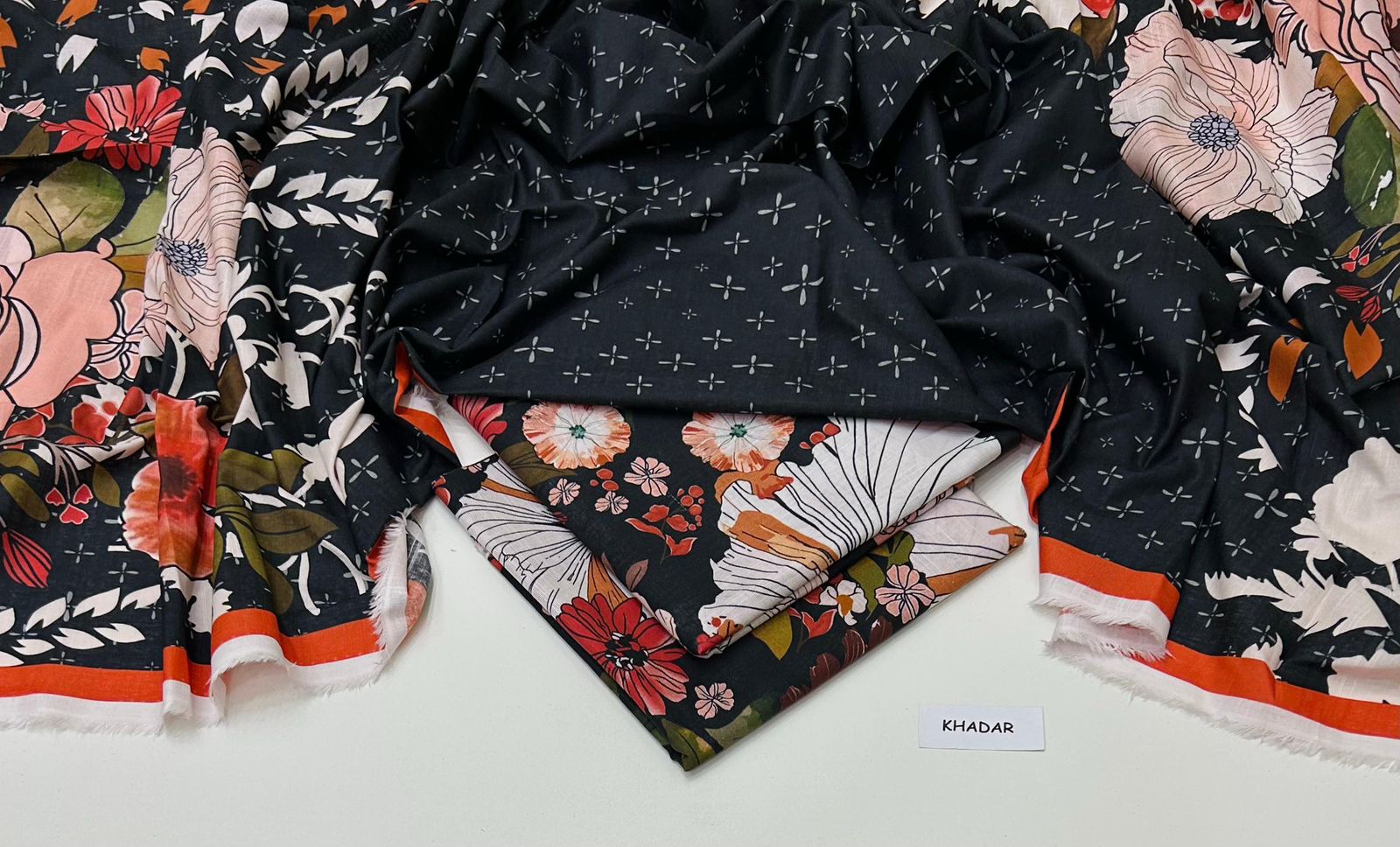 Maria.B Khaddar Digital Printed 3 Piece | MB153