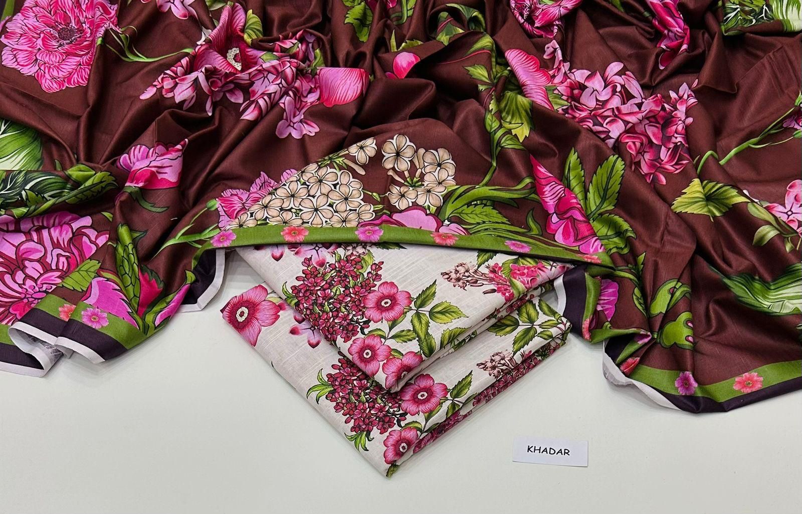 Maria.B Khaddar Digital Printed 3 Piece | MB152