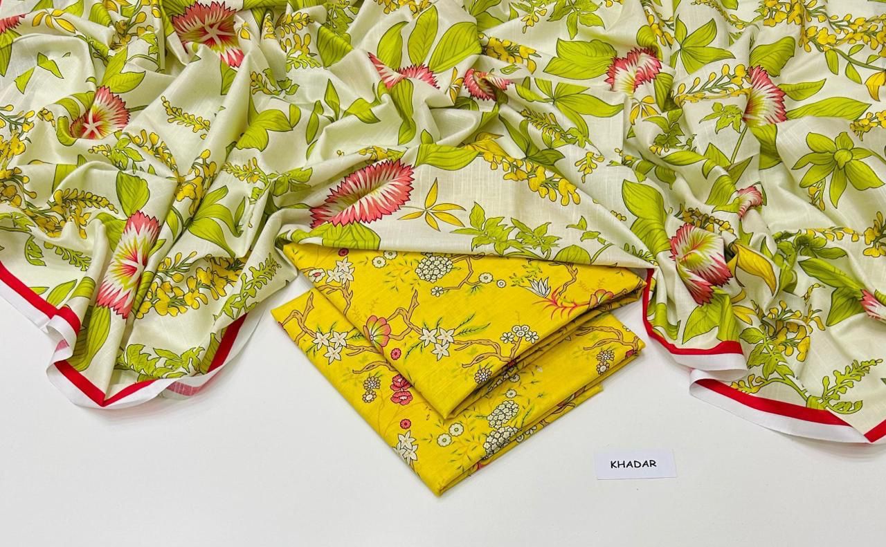 Maria.B Khaddar Digital Printed 3 Piece | MB148