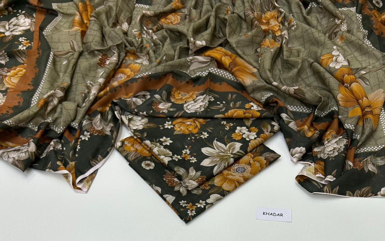 Maria.B Khaddar Digital Printed 3 Piece | MB147