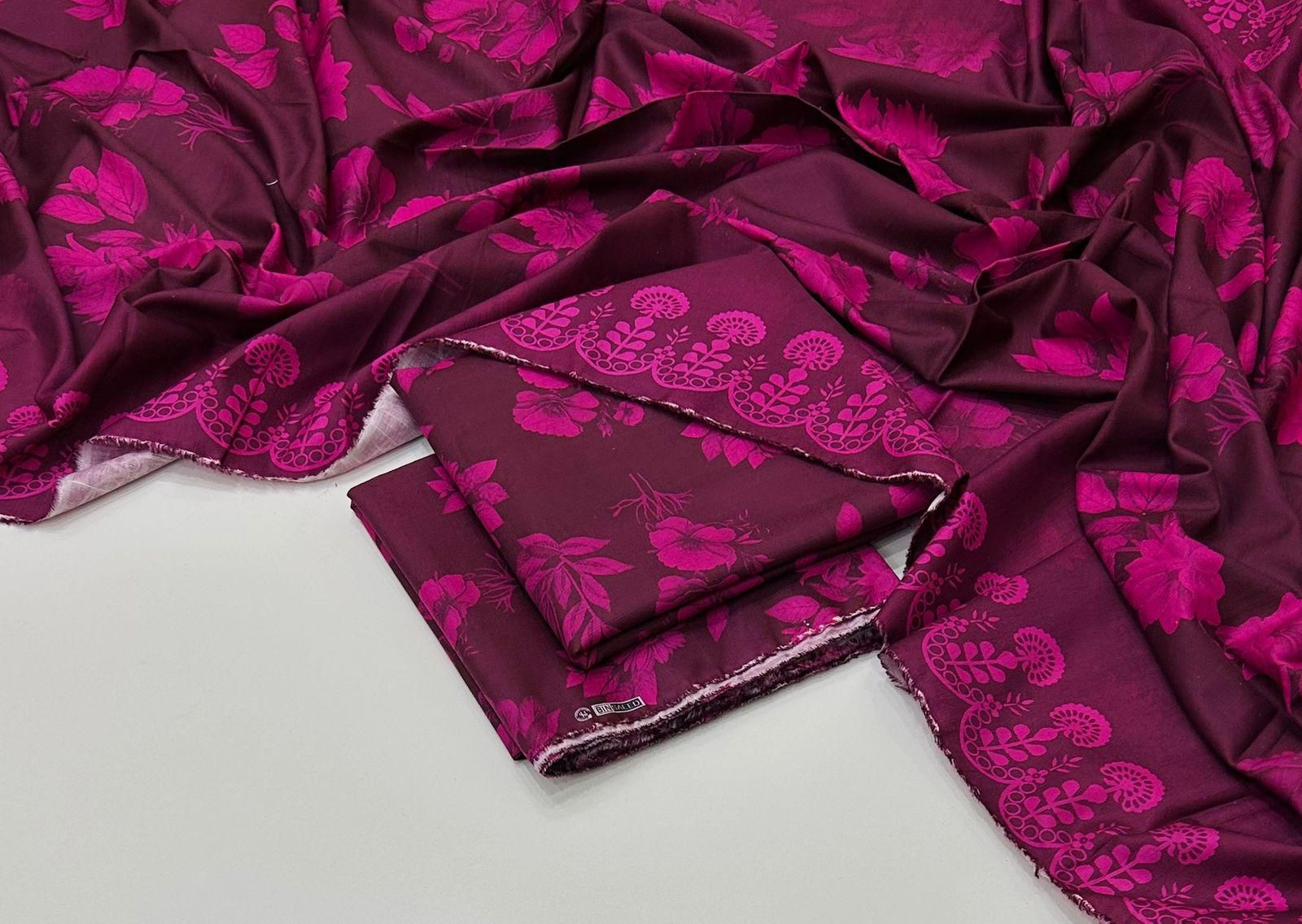 Maria.B Khaddar Digital Printed 3 Piece | MB146