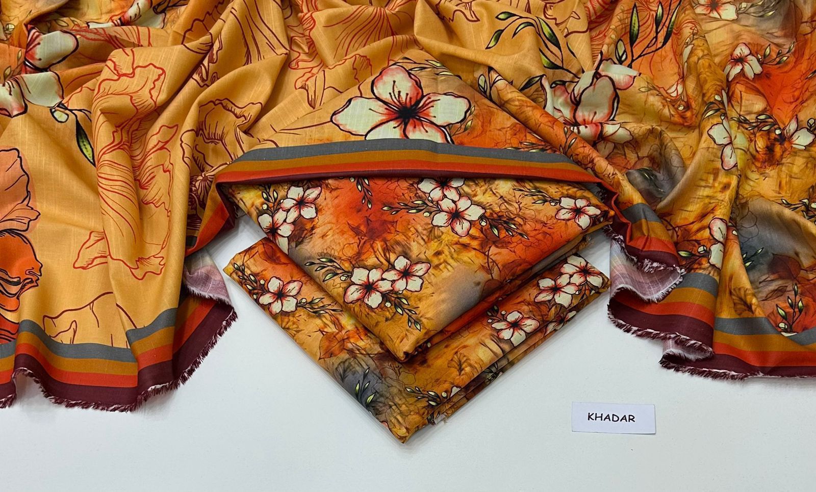 Maria.B Khaddar Digital Printed 3 Piece | MB137