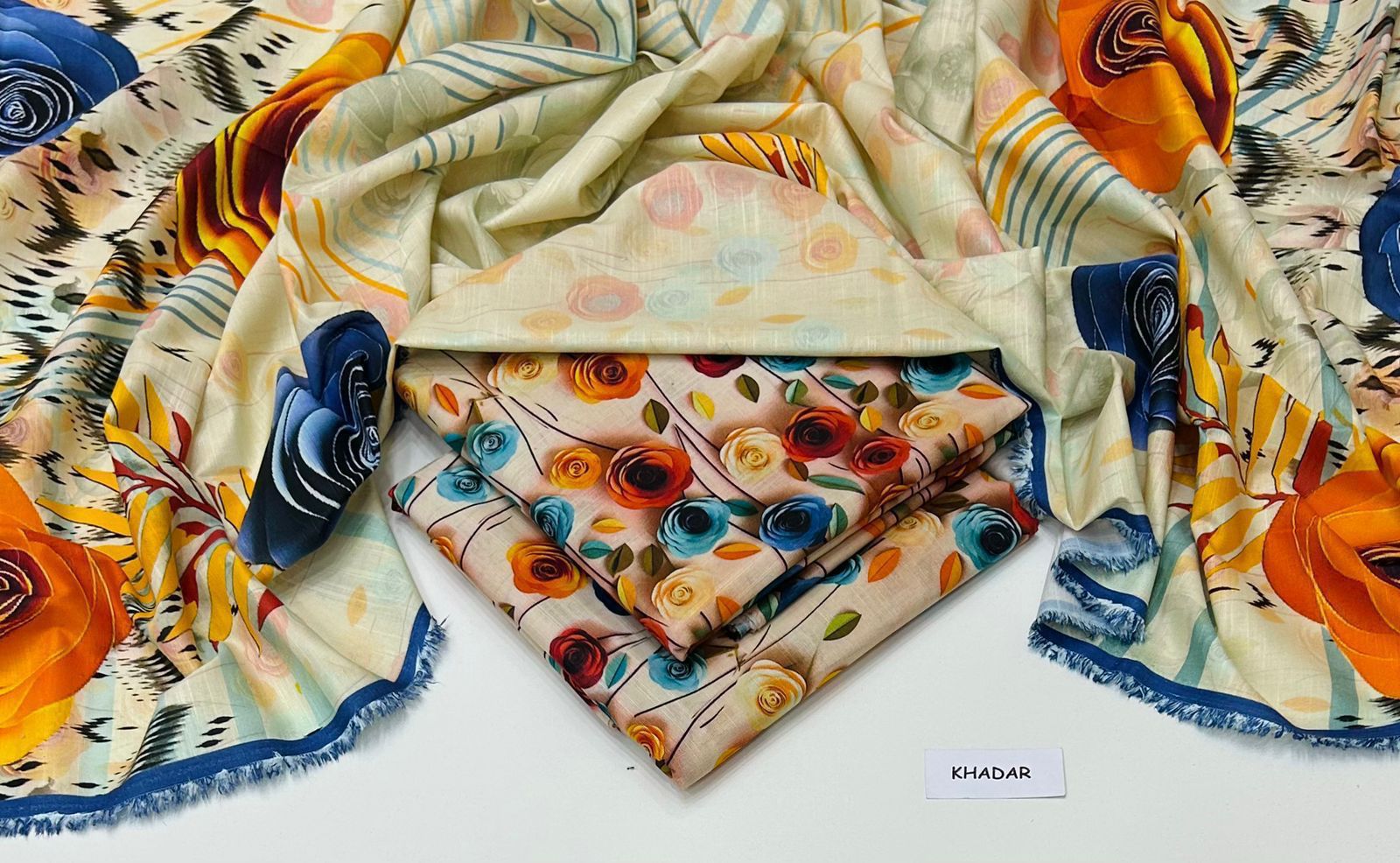 Maria.B Khaddar Digital Printed 3 Piece | MB134