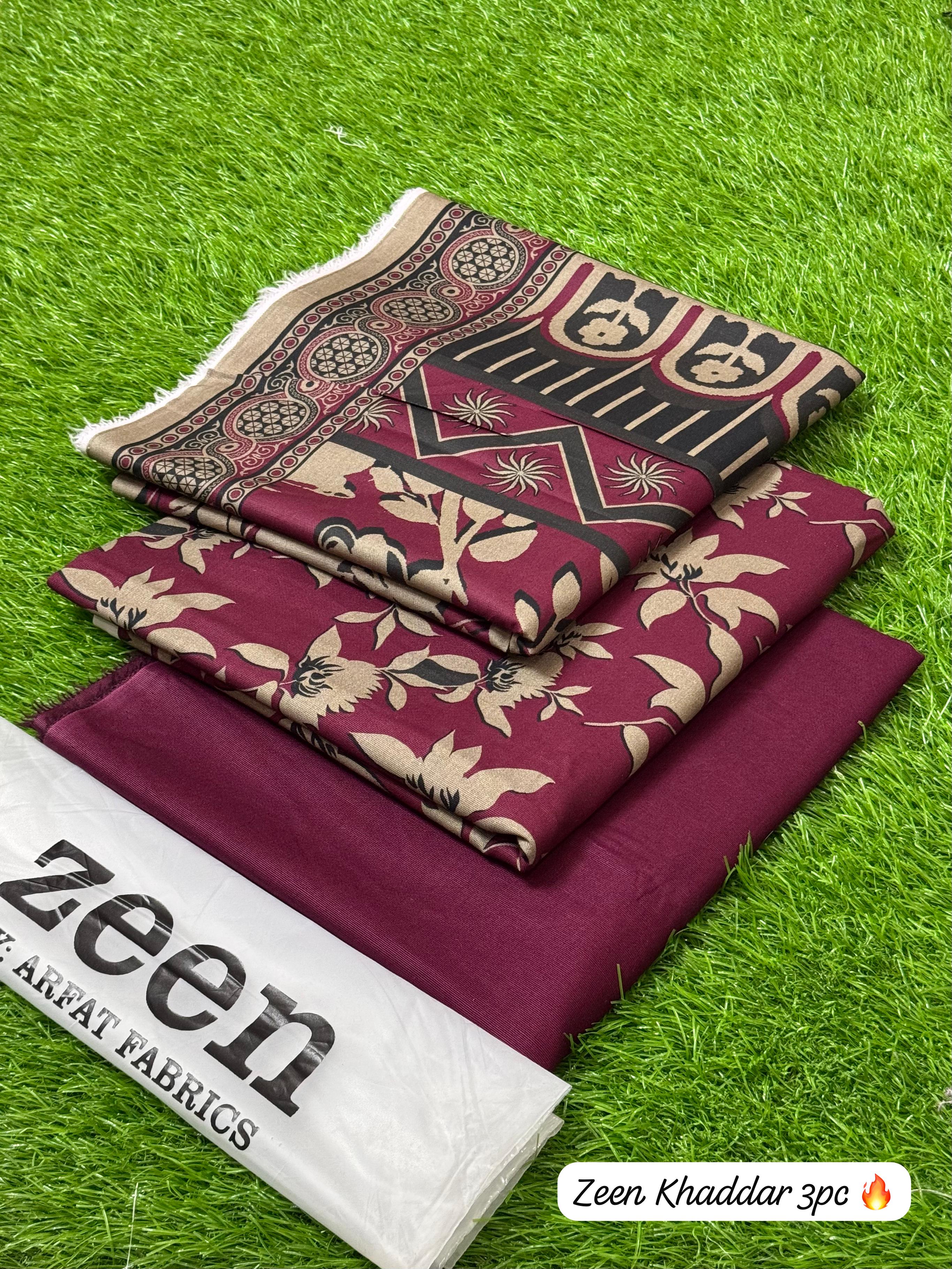 Zeen Khaddar Digital Printed 3 Piece | ZK122