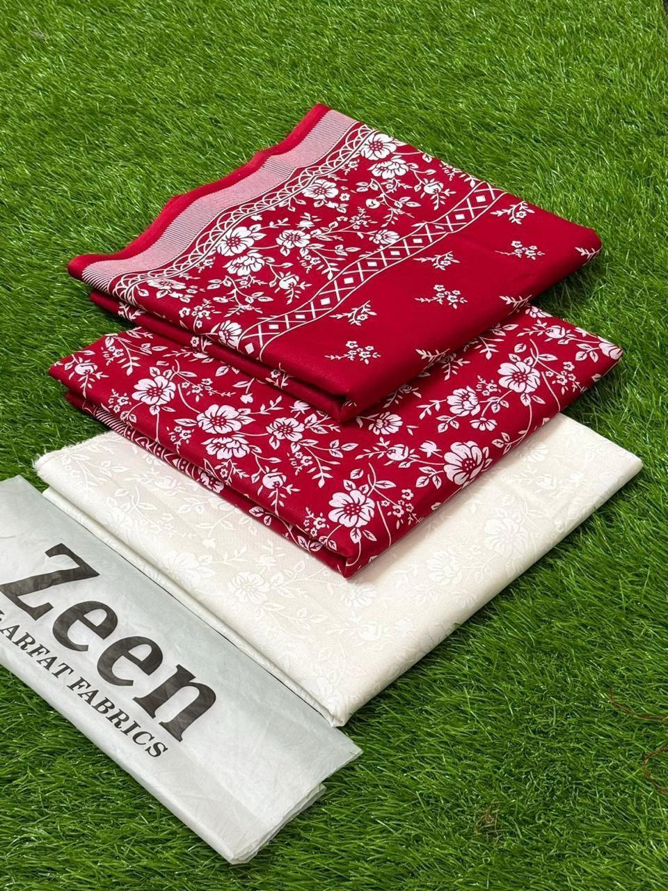 Zeen Khaddar Digital Printed 3 Piece | ZK123