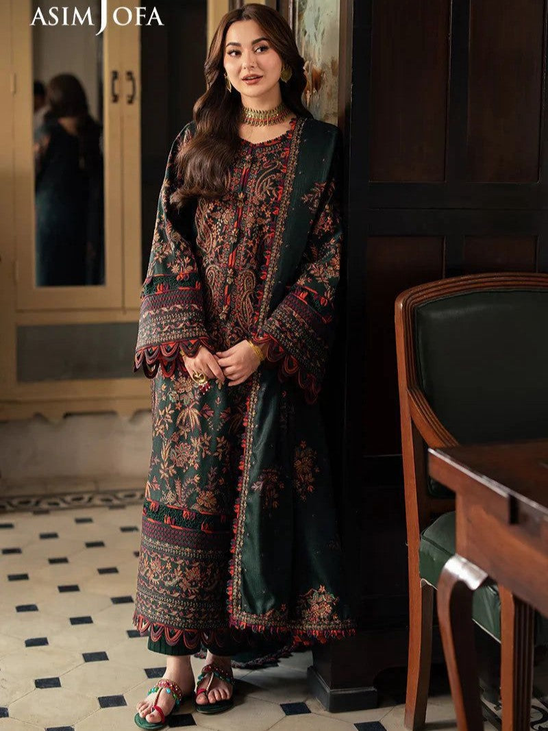 Asimjofa Dhanak Embroidered 3 Piece | AJ105