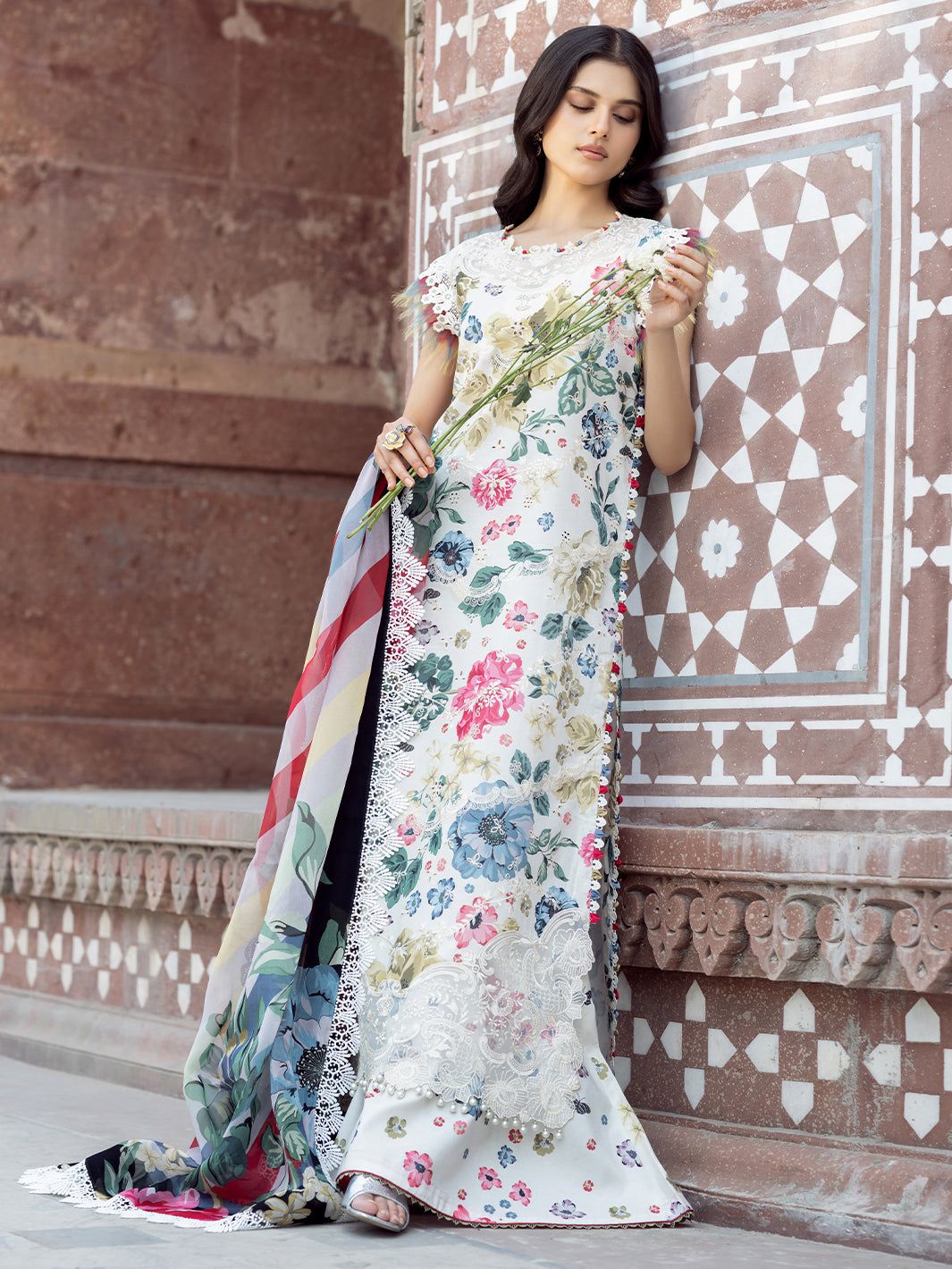 Bin Ilyas Lawn Embroidered 3 Piece | BS111