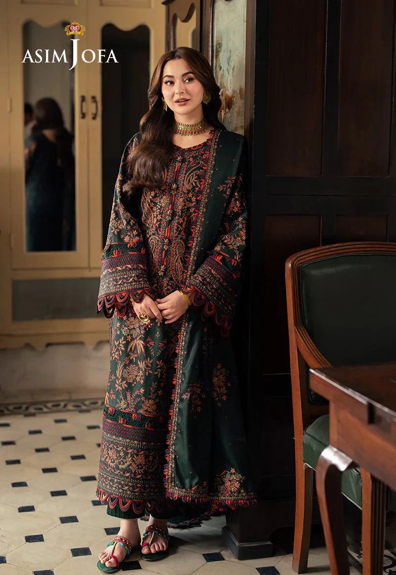 Asimjofa Lawn Embroidered 3 Piece | AJ110