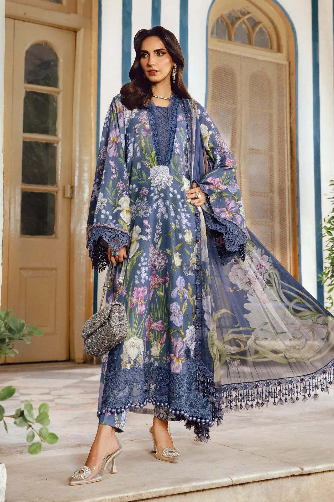 Maria B Lawn Embroidered 3 Piece | MB111