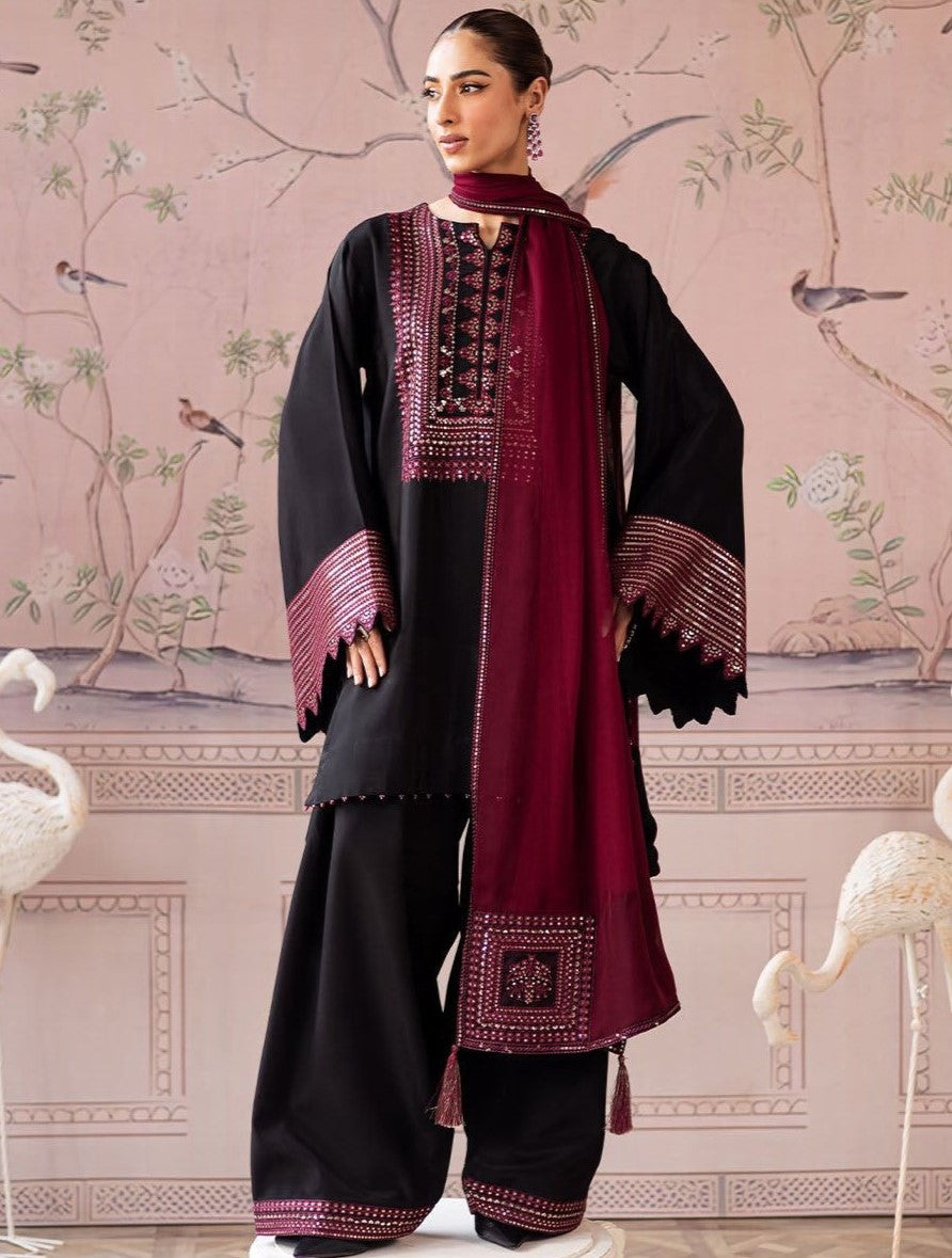 Vanya Dhanak Embroidered 3 Piece | VA100