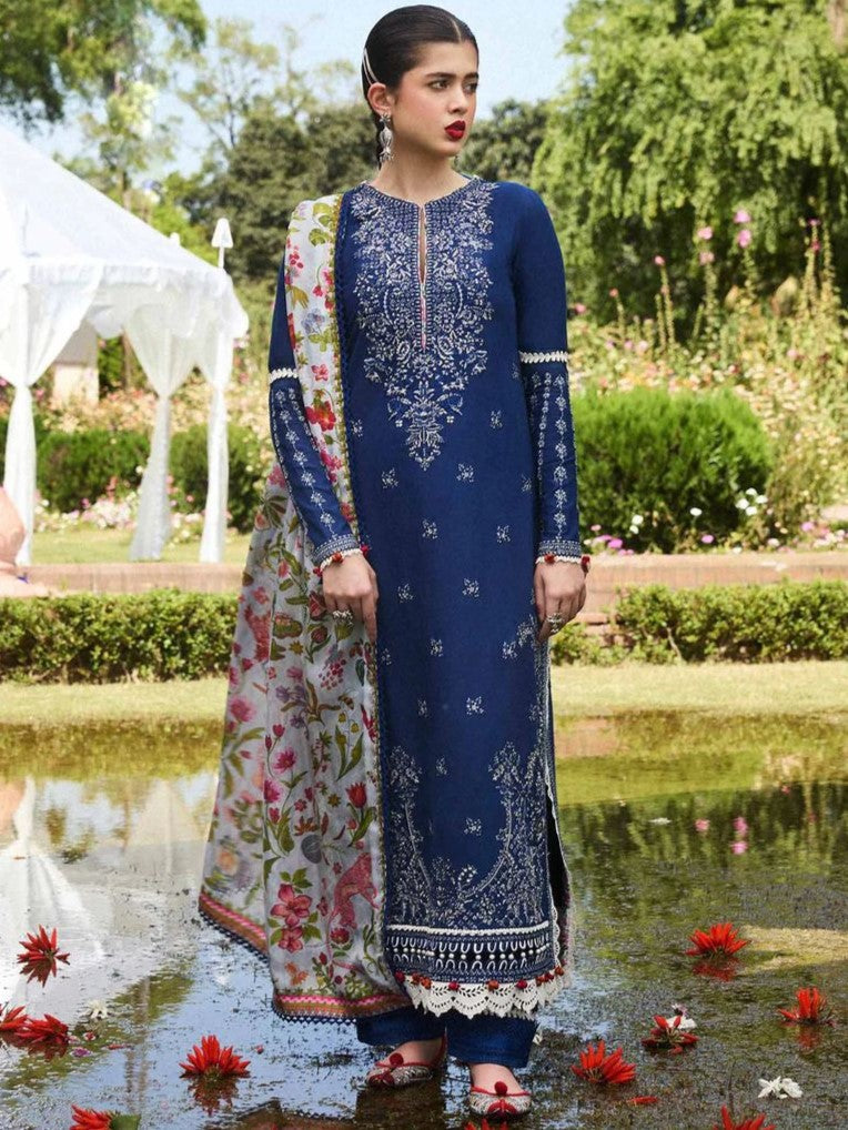 Premium Dhanak Embroidered 3 Piece | PN114