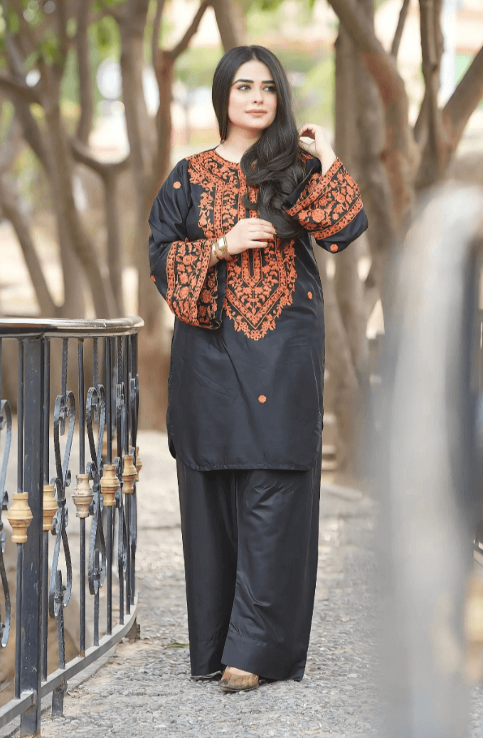 Asimjofa Dhanak Embroidered 2 Piece | AJ100