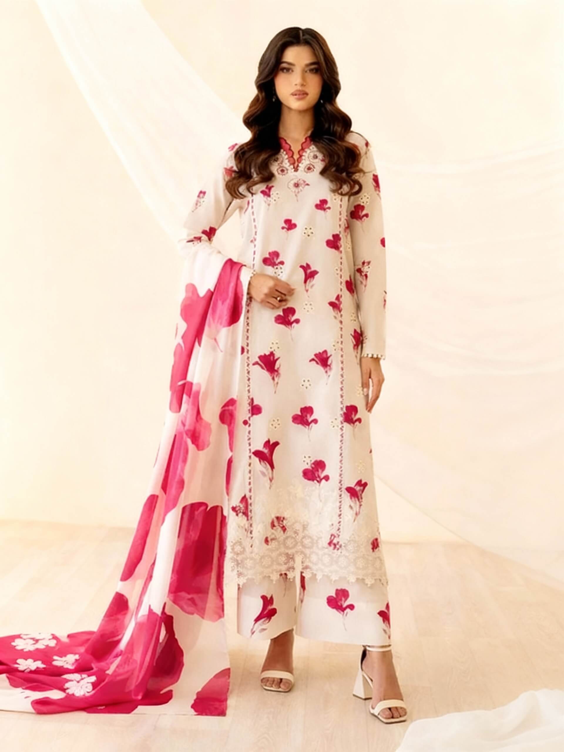 Iznik Khaddar Embroidered 3 Piece | IZ126