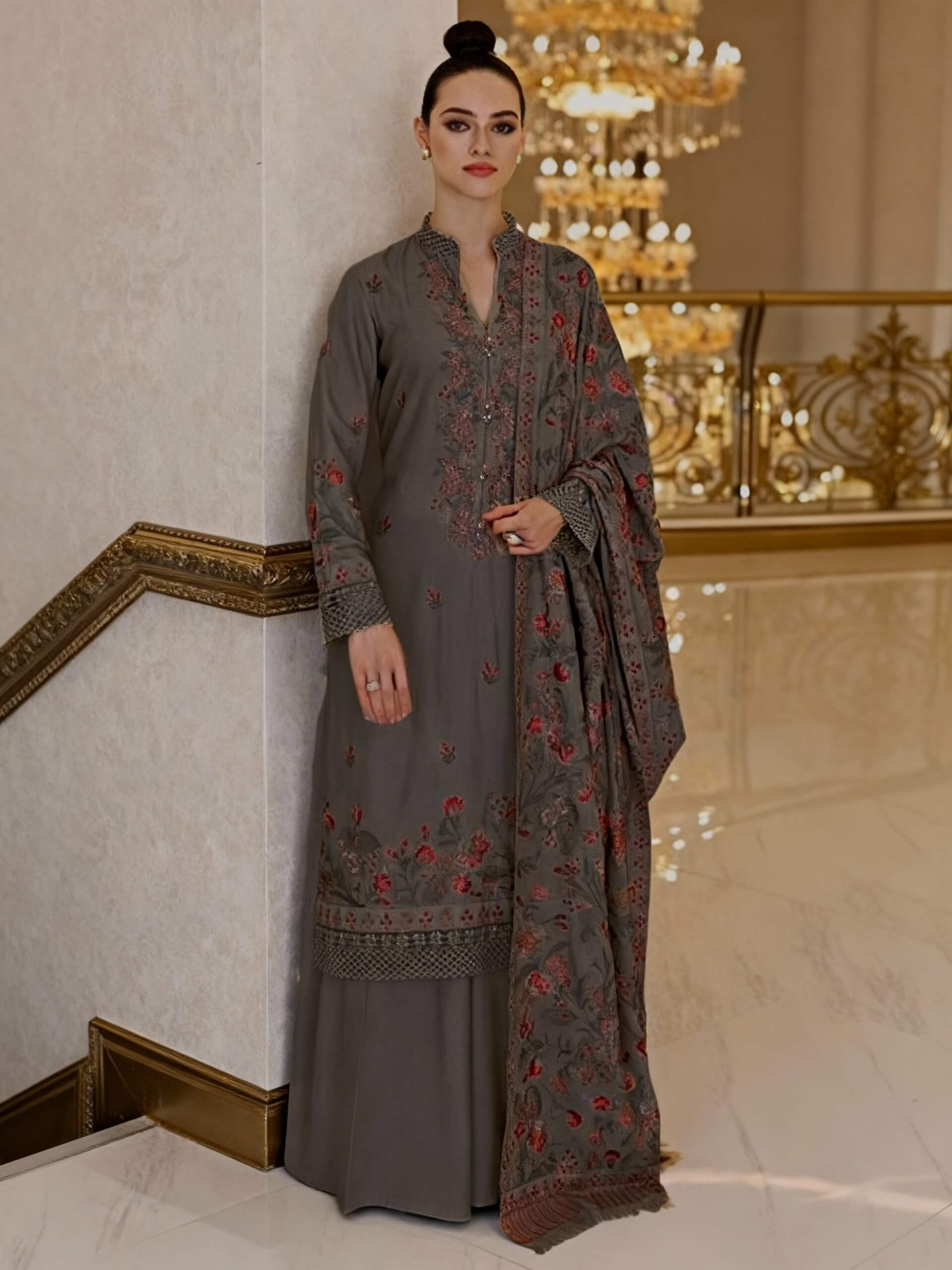 Bareeze Dhanak Embroidered 3 Piece | BZ109