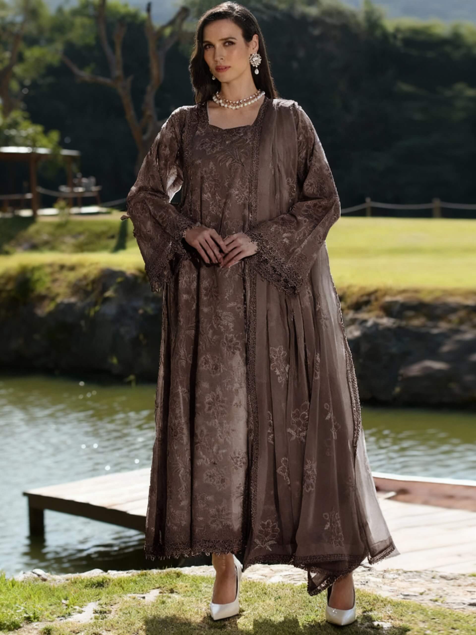 Bareeze Dhanak Embroidered 3 Piece | BZ110