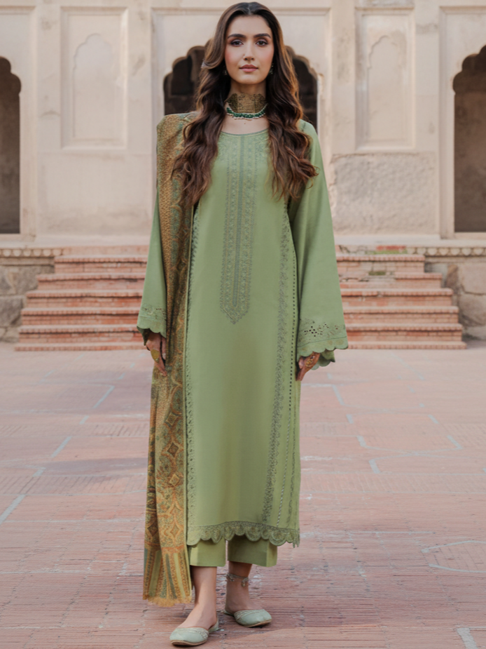 Izel Dhanak Embroidered 3 Piece | IL103
