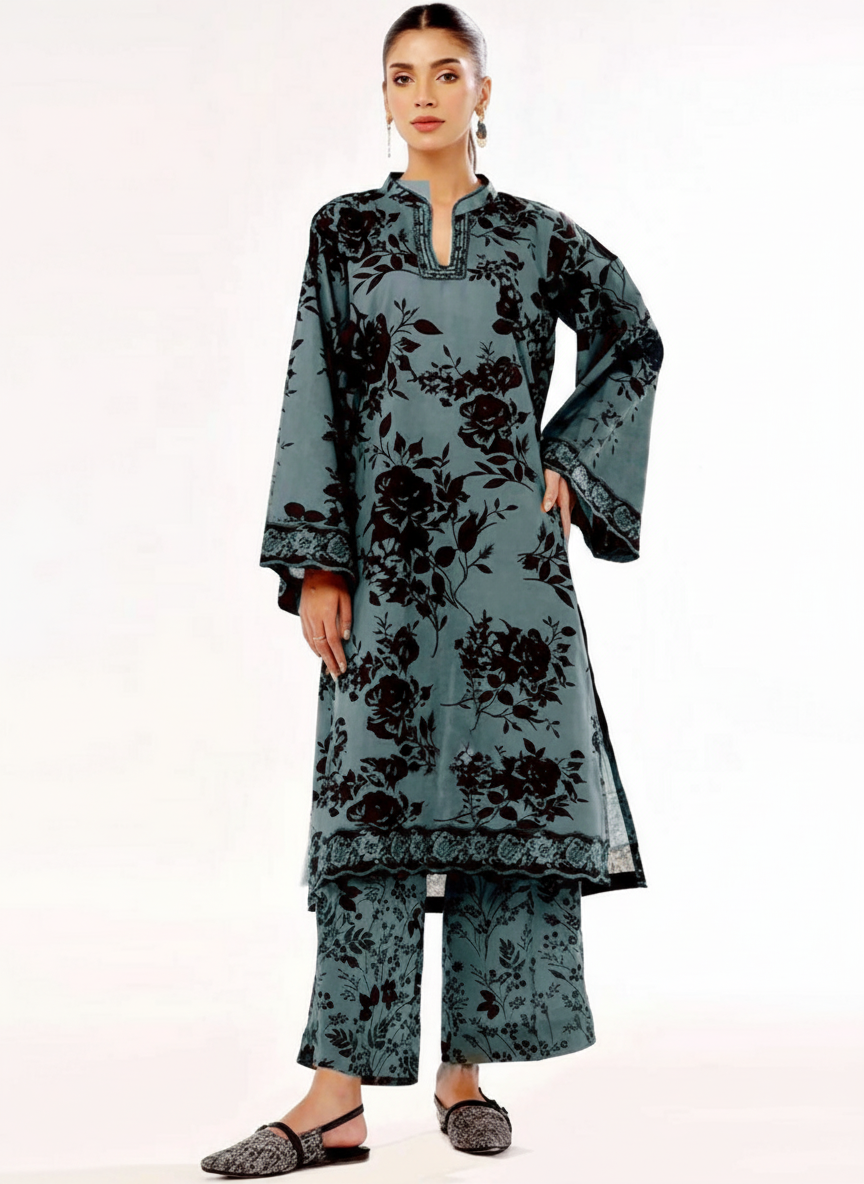 Iznik Khaddar Embroidered 3 Piece | IZ129