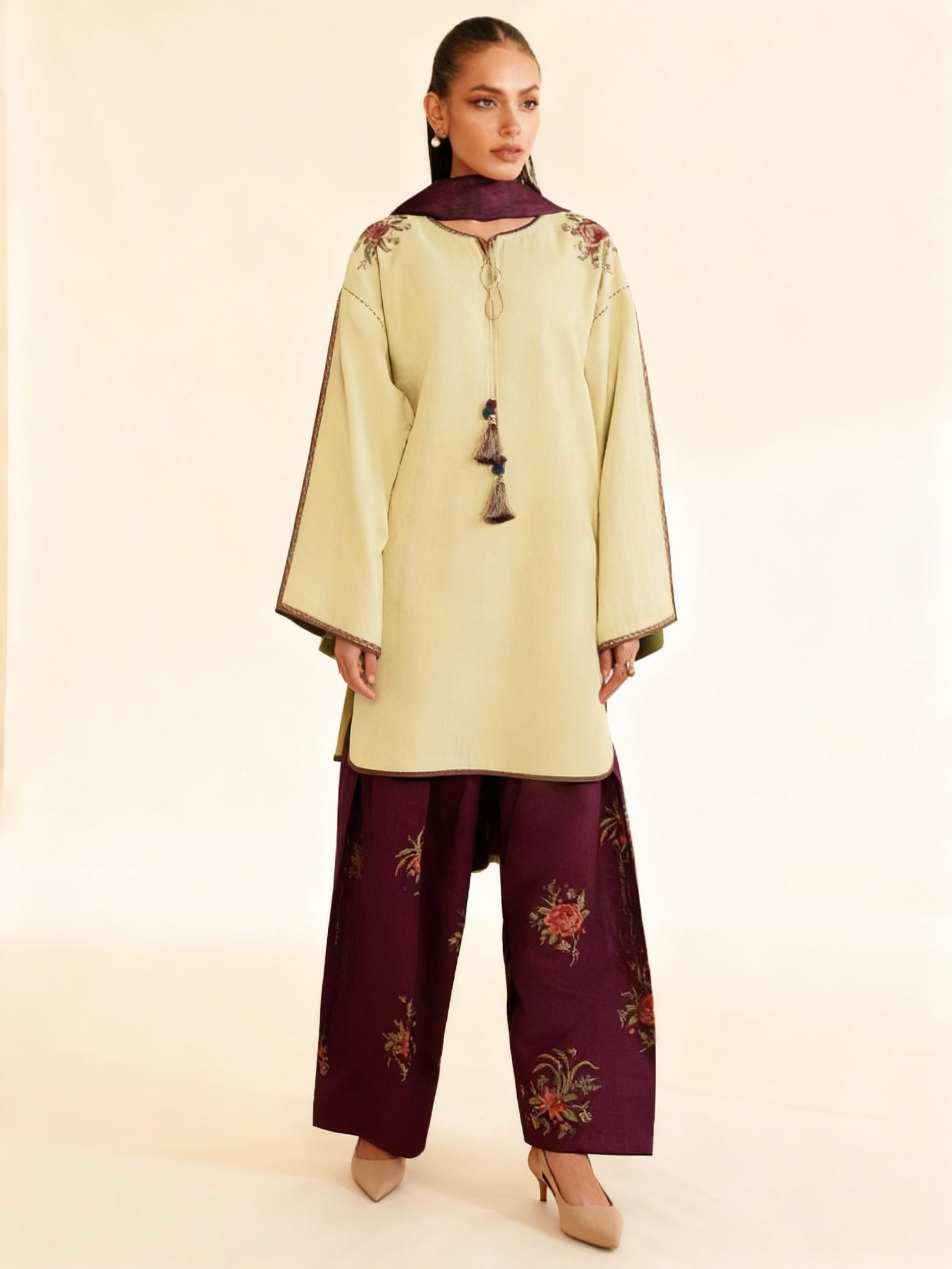 Jazmin Dhanak Embroidered 3 Piece | JZ116