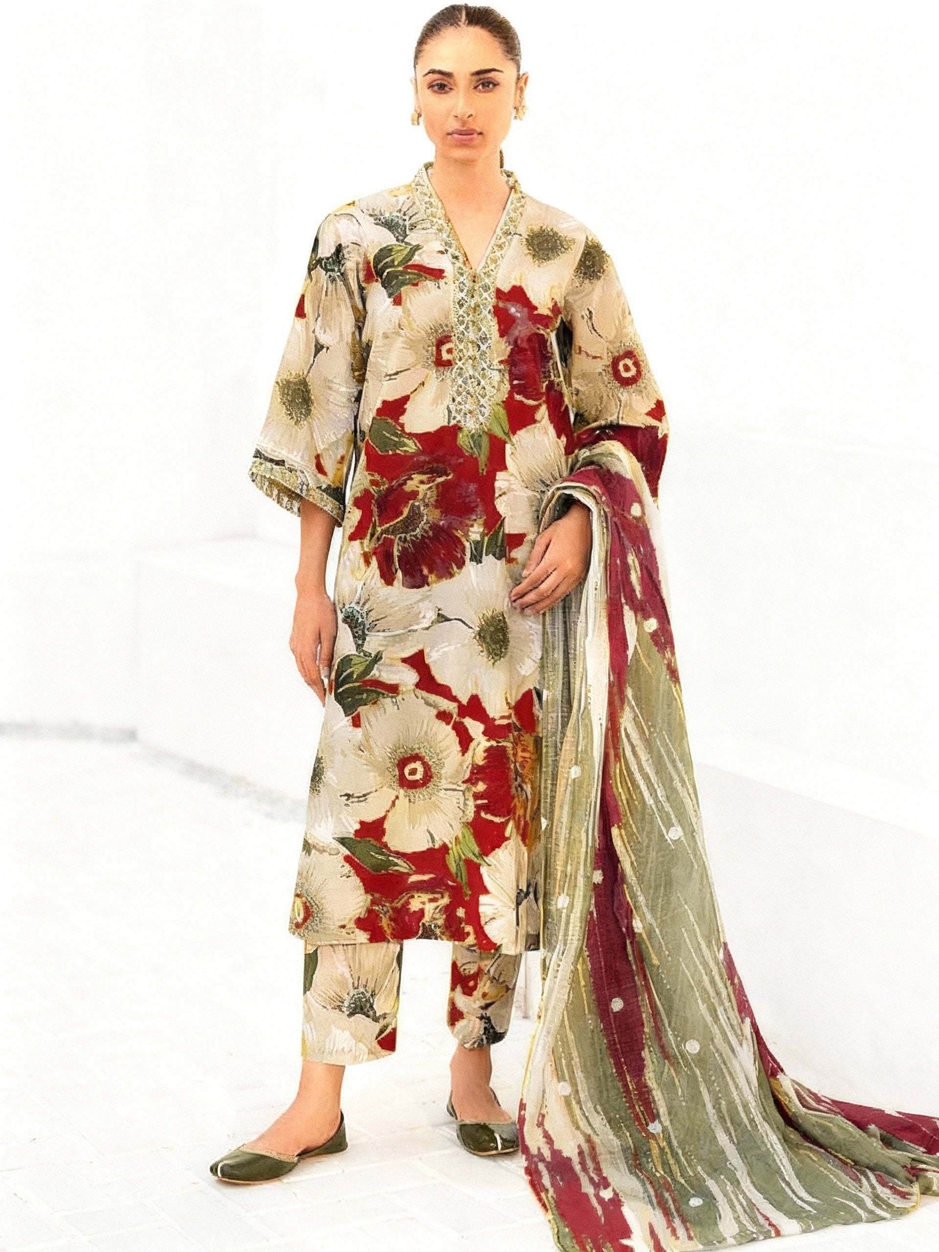 Iznik Khaddar Embroidered 3 Piece | IZ141