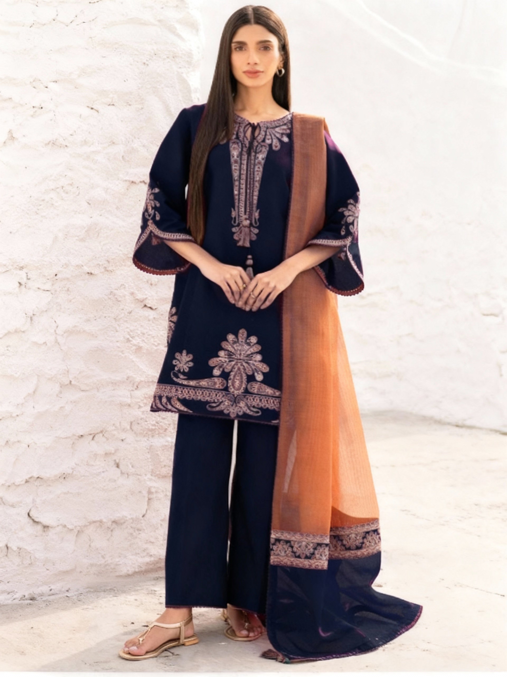 Jazmin Dhanak Embroidered 3 Piece | JZ113