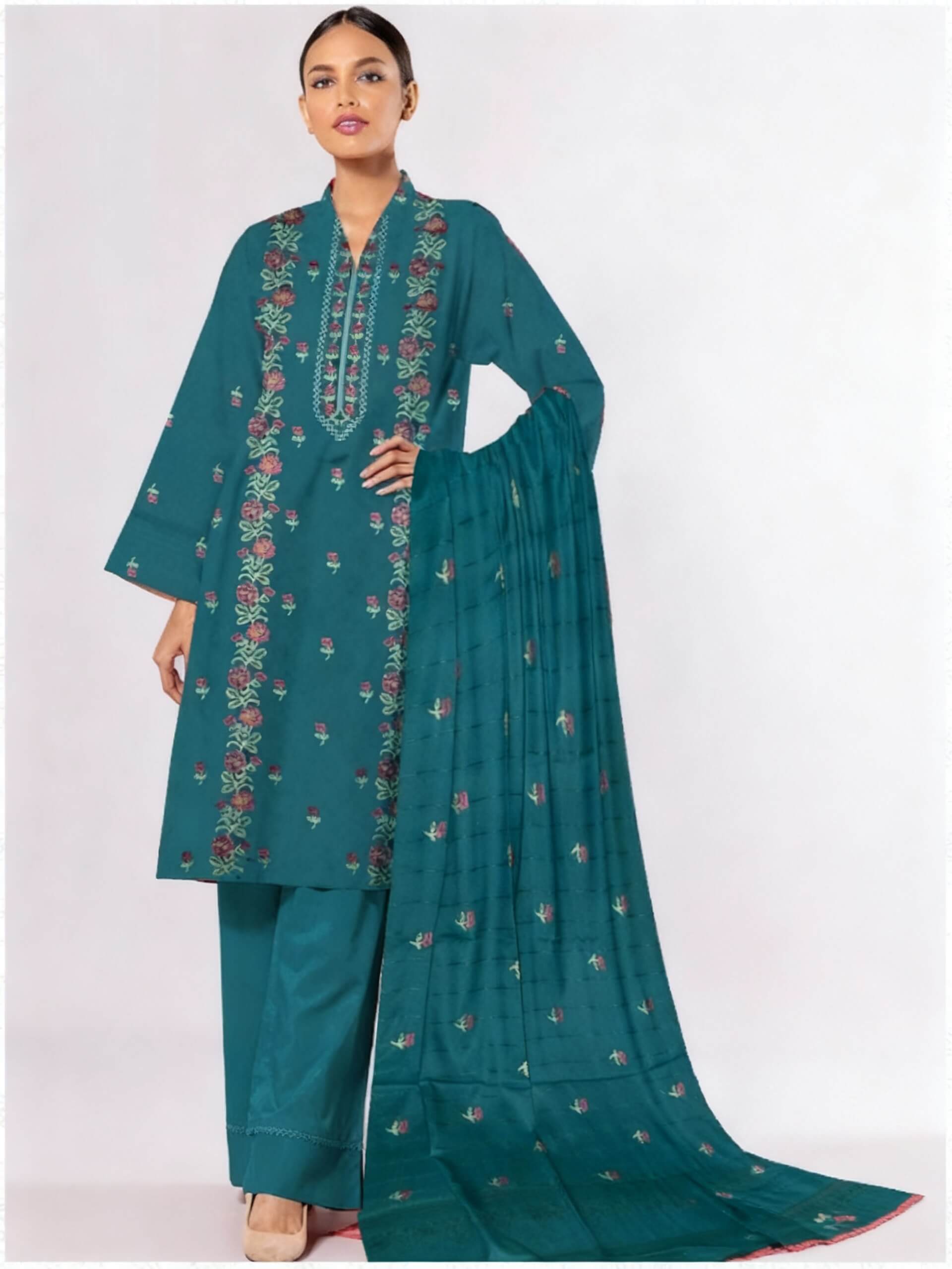 Bareeze Dhanak Embroidered 3 Piece | BZ106