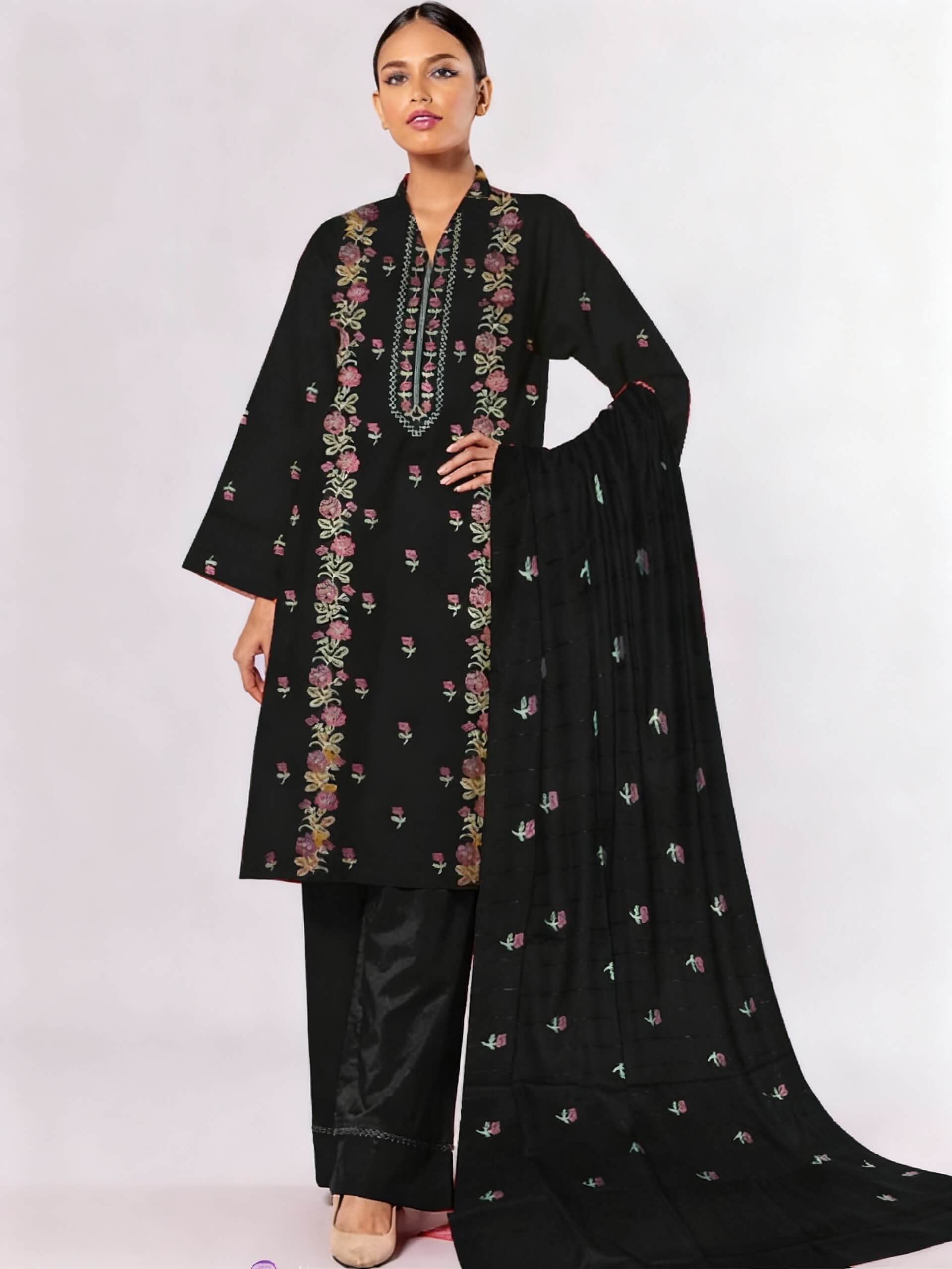 Bareeze Dhanak Embroidered 3 Piece | BZ107